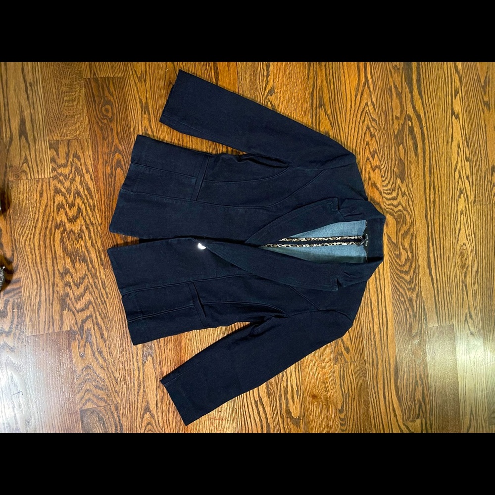 White House Black Market Denim Blazer